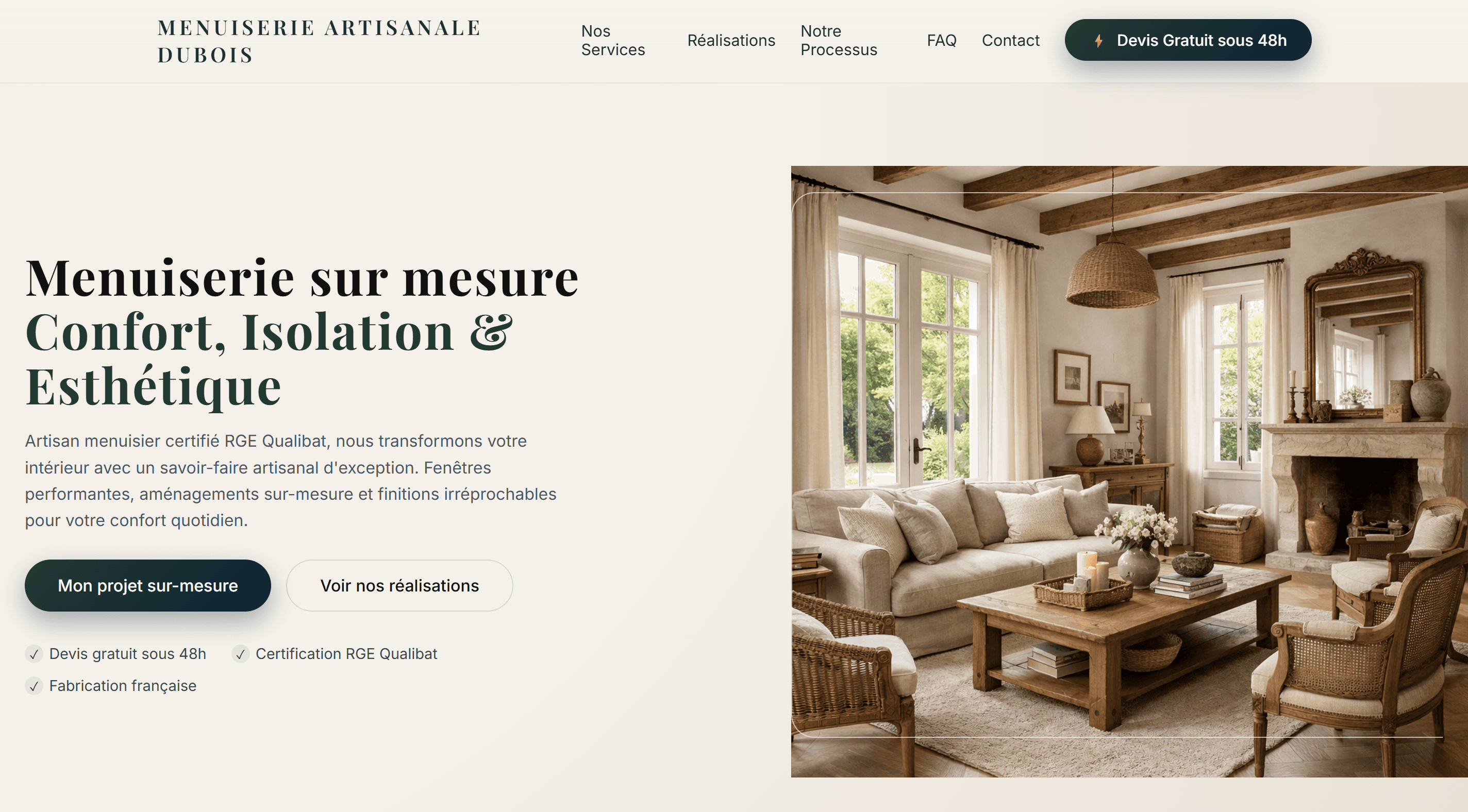 Illustration menuisier