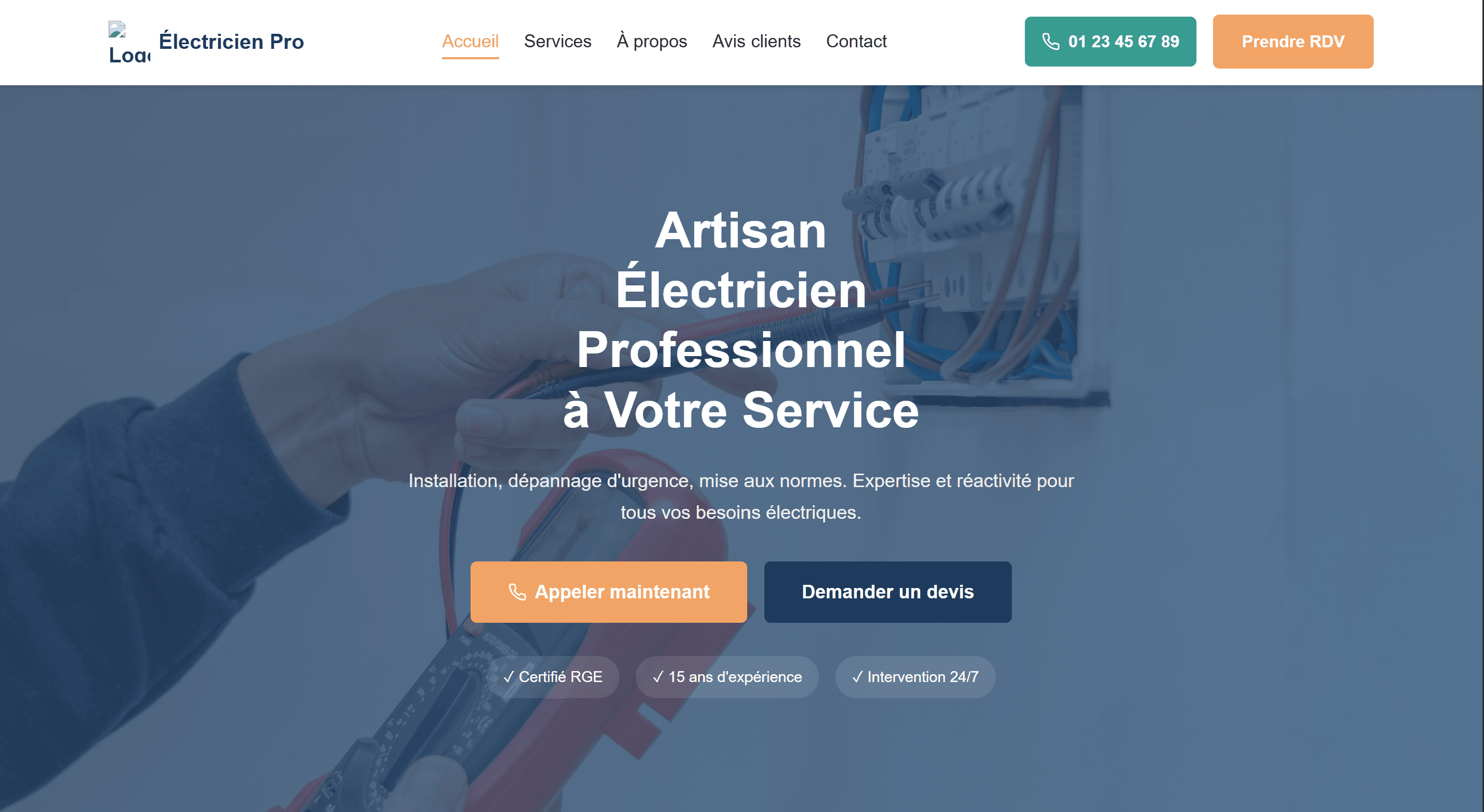 Illustration domotique et électricité